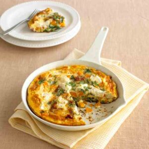 Butternut Squash Frittata Recipe with Spinach and Goat Cheese